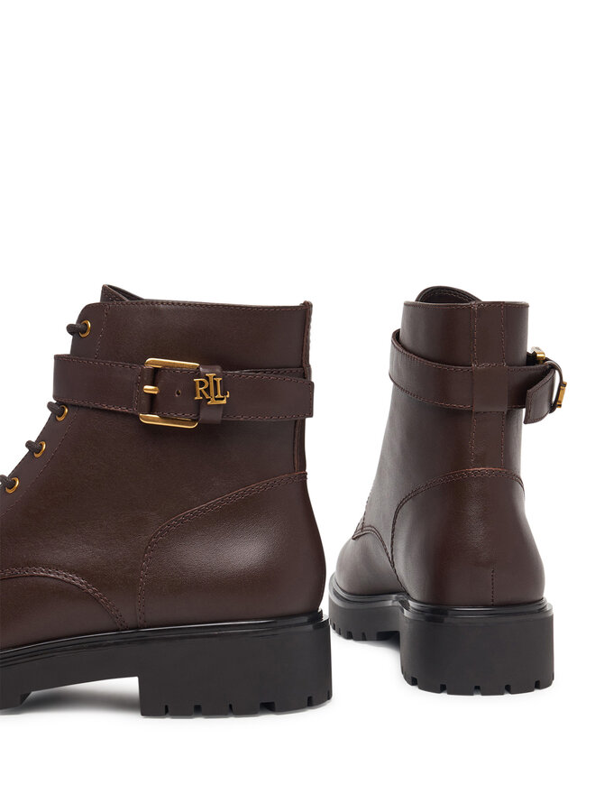 LAUREN RALPH LAUREN Schnürschuhe LAUREN RALPH LAUREN Allyson Logo Bo Bte 802P12046003 Dunkelbraun