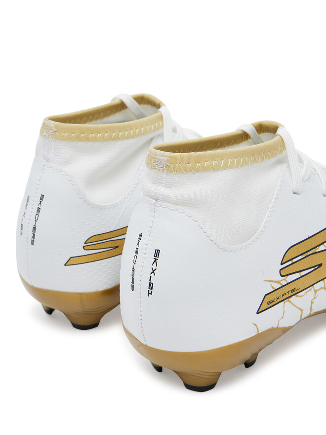 Skechers Futbalové topánky Skechers Skx_1.5 High Jr Td Fg 252086N/WBGD Biela