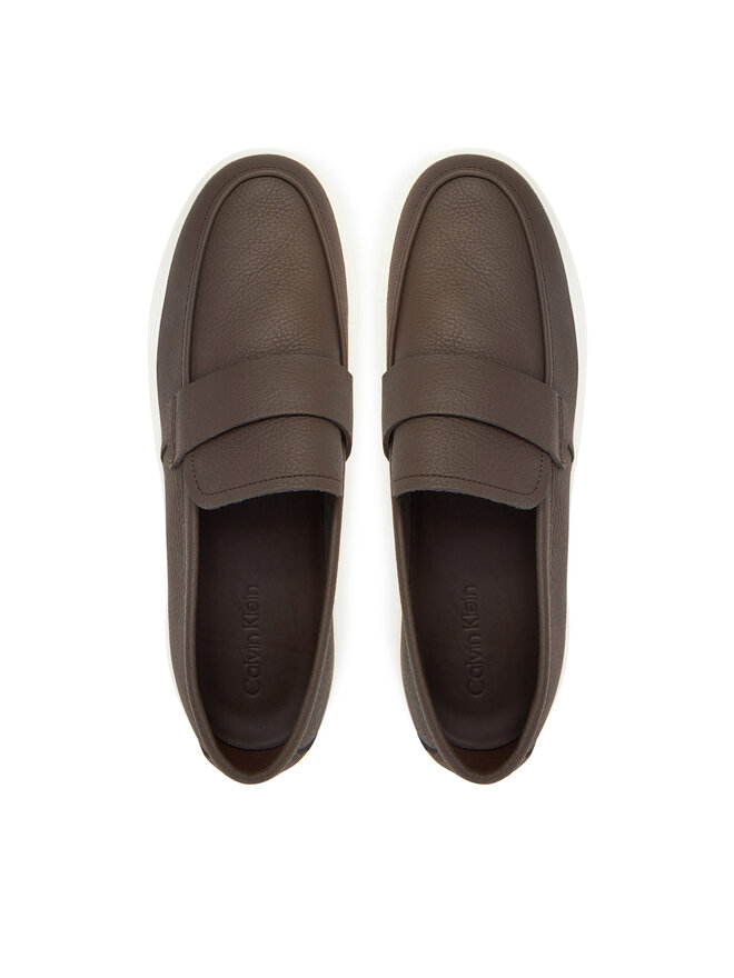 Calvin Klein Tenisice Calvin Klein Moccasin Lth Unlined HM0HM01813 Smeđa
