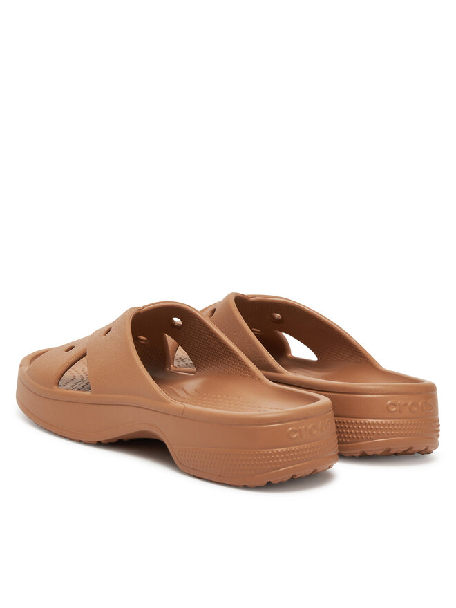 Crocs Pantoletten Crocs Cross Strap 210840 Braun