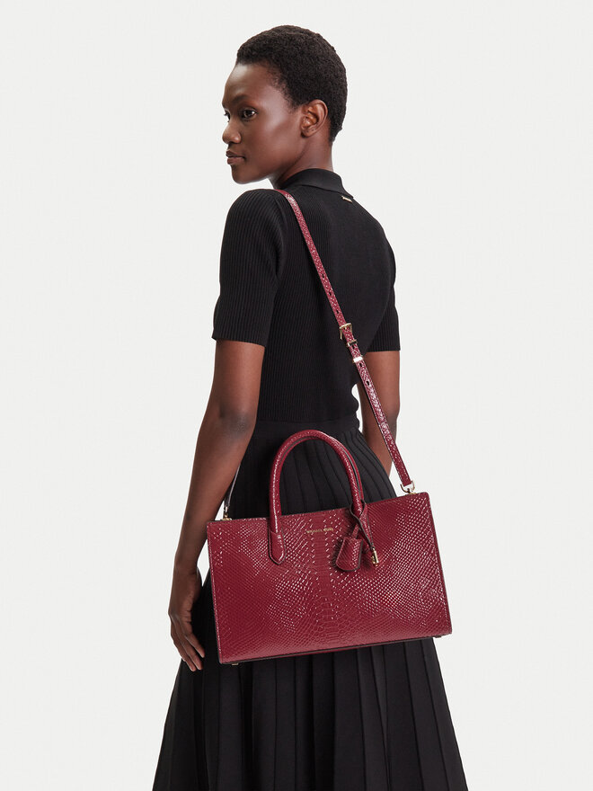 MICHAEL Michael Kors Ročna torba MICHAEL Michael Kors Scarlett 30T5GETS2L Bordo rdeča