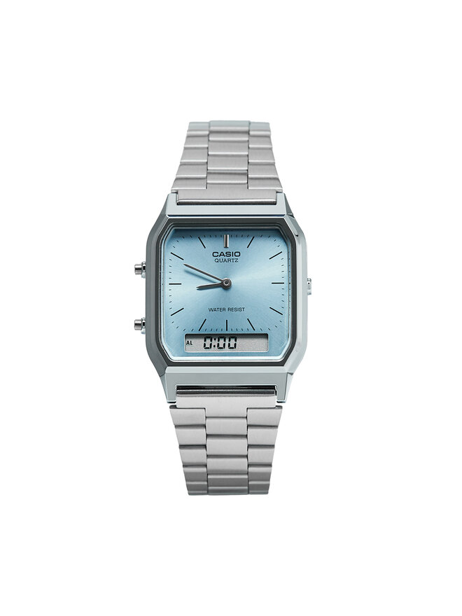 Zegarek Casio Vintage Maxi AQ-230A-2A1MQYES Srebrny