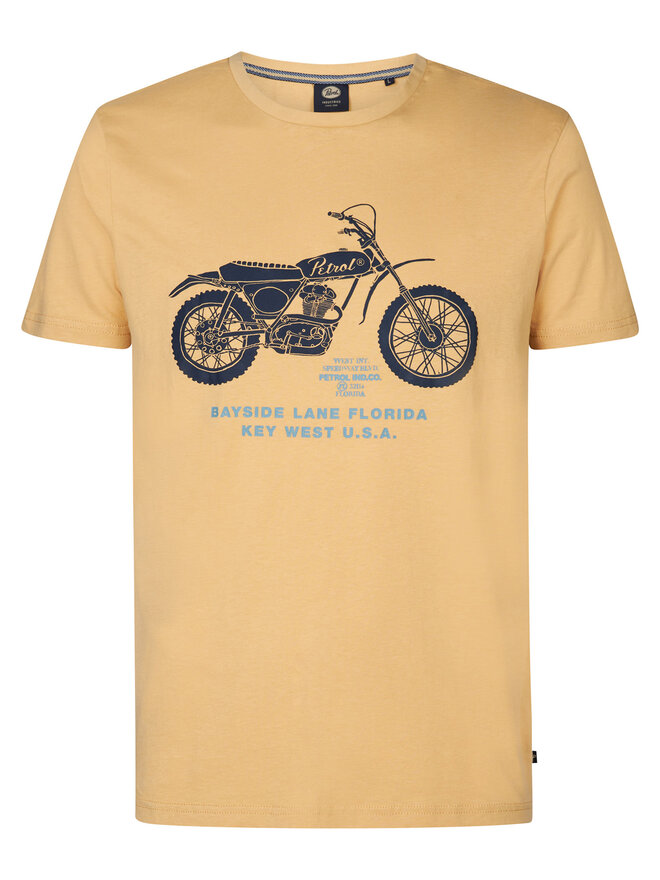Petrol Industries Petrol Industries Camiseta M-1050-TSR707 Amarillo Regular Fit