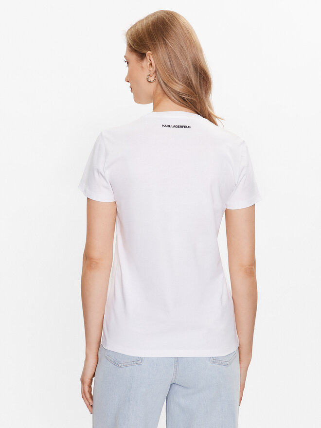 KARL LAGERFELD KARL LAGERFELD Camiseta Ikonik 2.0 Karl 230W1700 Blanco Regular Fit