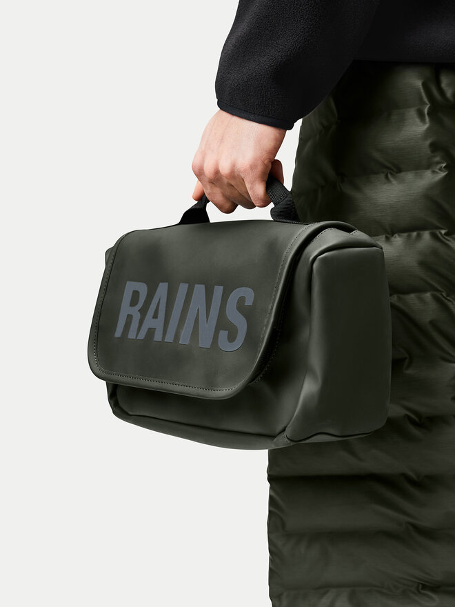 Rains Τσαντάκι καλλυντικών Rains Texel Wash Bag W3 16310 Πράσινο