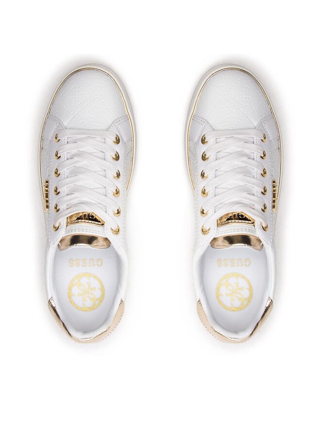 Guess Sneakers Guess Beckie/Active Lady/Leather Lik FL5BEK FAL12 Alb