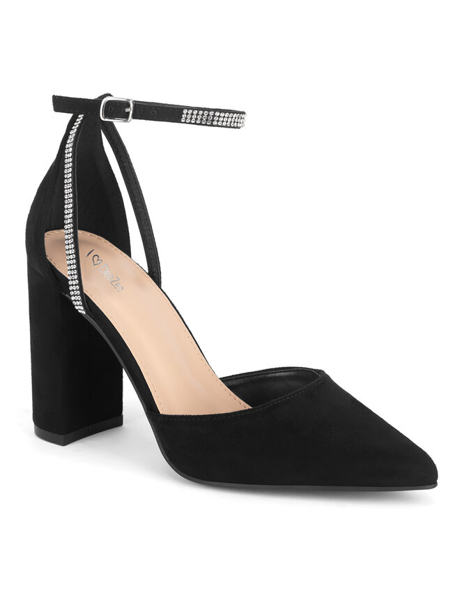 DeeZee Czółenka DeeZee WSS20601-01 Czarny