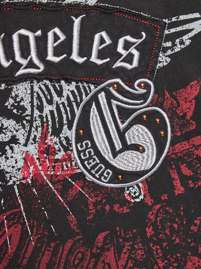 Guess Guess T-Shirt L4YI53K 8HM4 Schwarz Regular Fit