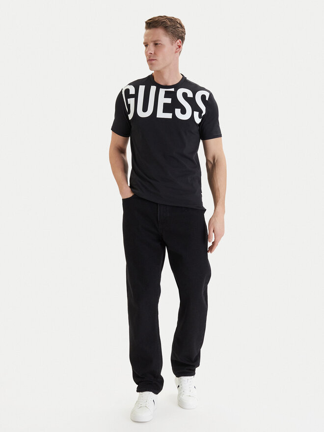 Guess Guess T-Shirt F6GI01 J1314 Schwarz Slim Fit