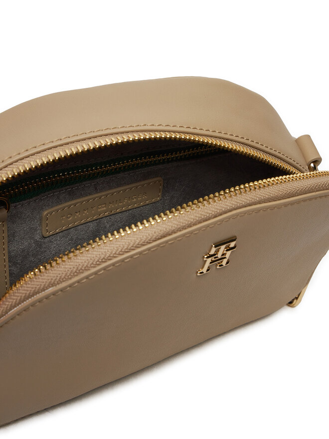 Tommy Hilfiger Kabelka Tommy Hilfiger Monotype Half Moon AW0AW16482 Béžová