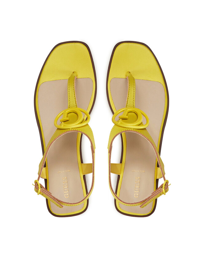 Guess Sandale Guess FLJMIR LEA03 Žuta