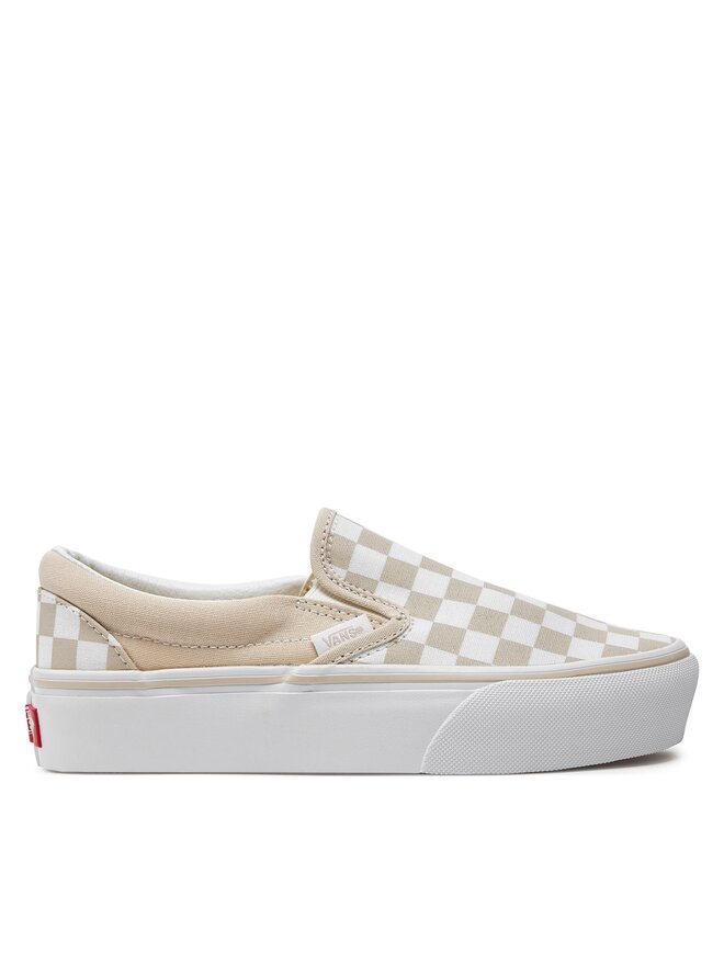Slip on beige vans discount
