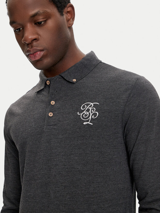 Brave Soul Brave Soul Poloshirt MLT-412KLAY Grau Regular Fit
