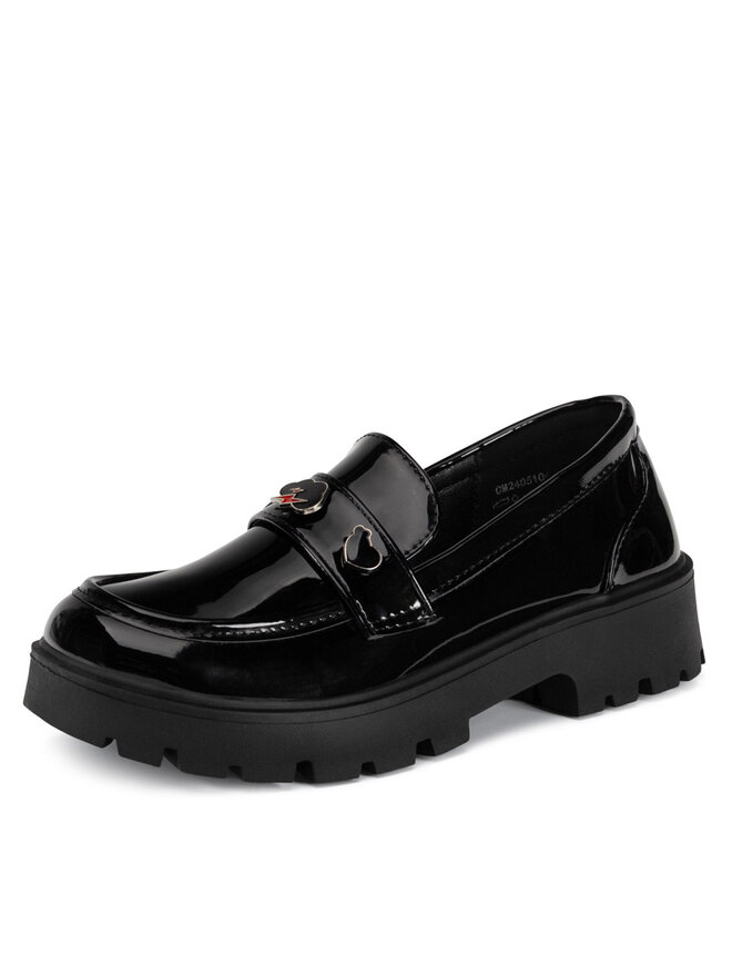 DeeZee Loafersy DeeZee CM240510-1 Czarny