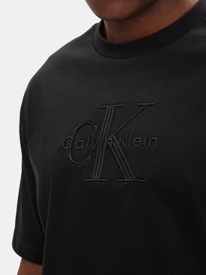 Calvin Klein Jeans Calvin Klein Jeans T-Shirt Hero Monologo LV04RB295G Μαύρο Relaxed Fit