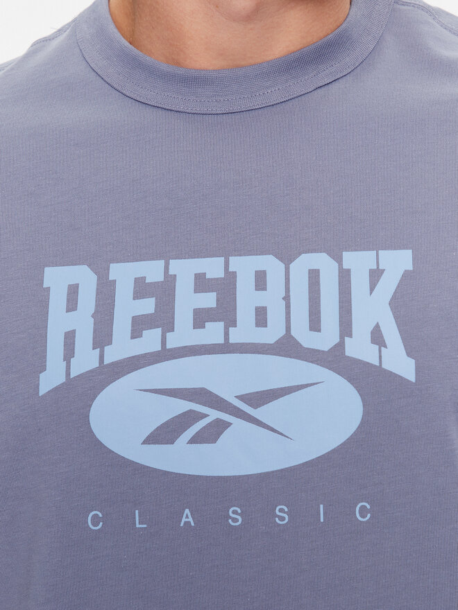 Reebok Reebok Marškinėliai Archive Essentials IK6123 Mėlyna Regular Fit