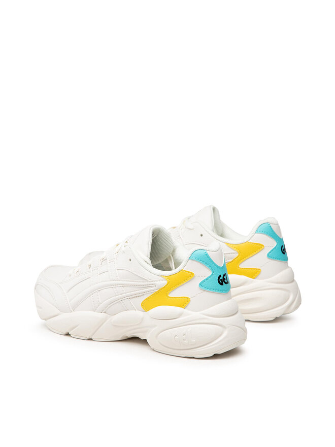 Zapatillas ASICS GEL-BND Para Hombre Estilo Deportivo En Color Crema Y  Amarillo