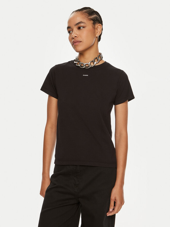 PINKO Pinko T-Shirt Basico 100373 A228 Schwarz Regular Fit