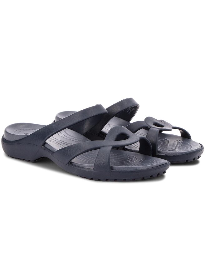Crocs Pantoletten Crocs Meleen Twist Sandal W 202497 Dunkelblau