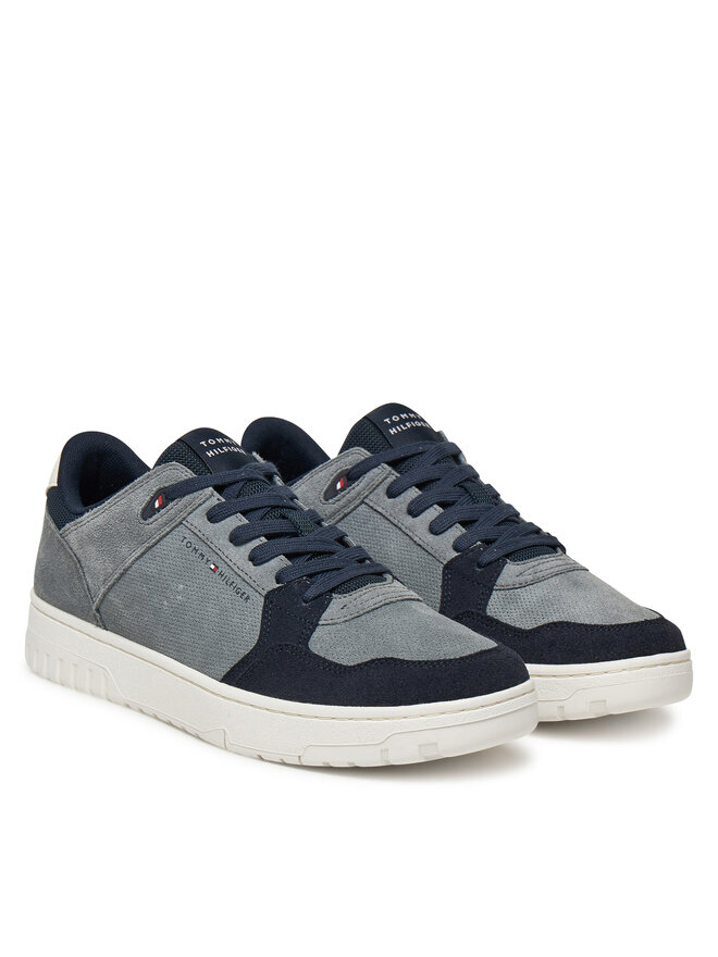 Tommy Hilfiger Сникърси Tommy Hilfiger Basket Core Lite Suede FM0FM05519 Сив