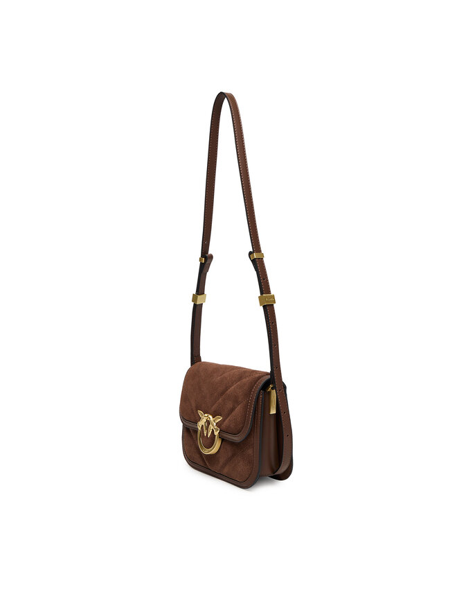 PINKO Handtasche PINKO Love Box Bag Fl Mini AI 25-26 PLTT 104297 A2JH Braun