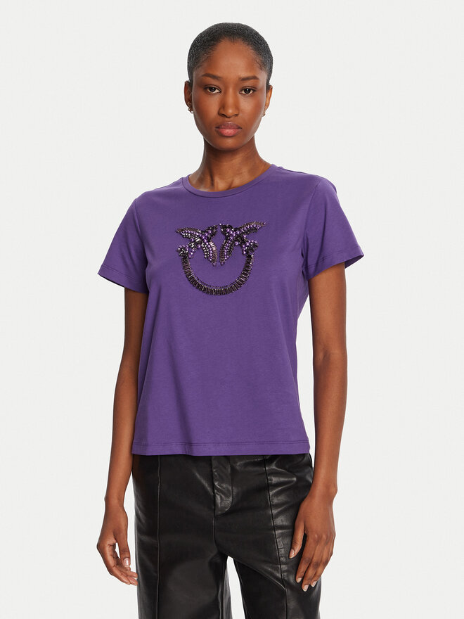 PINKO PINKO Camiseta Quentin 100535 A2RN Violeta Regular Fit