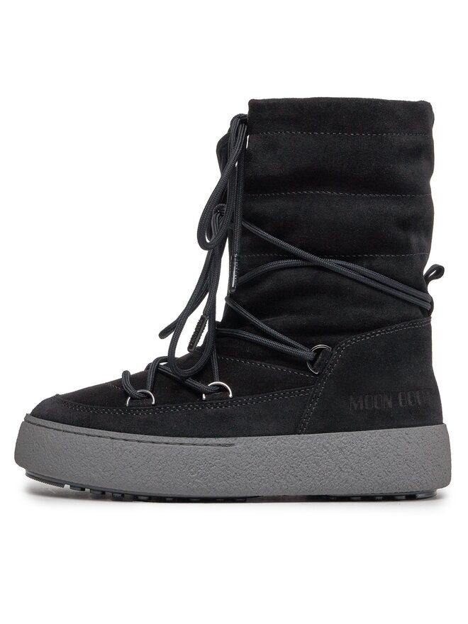 Moon Boot Śniegowce Moon Boot Ltrack Suede 24501100003 Czarny
