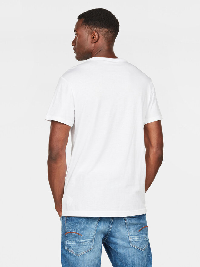 G-Star Raw G-Star Raw Marškinėliai Holorn D08512-8415 Balta Regular Fit
