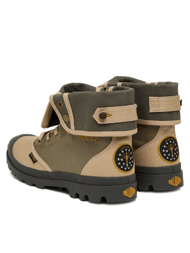 Palladium Schnürstiefeletten Palladium Baggy Hawkins Police 04623-308-M Grün