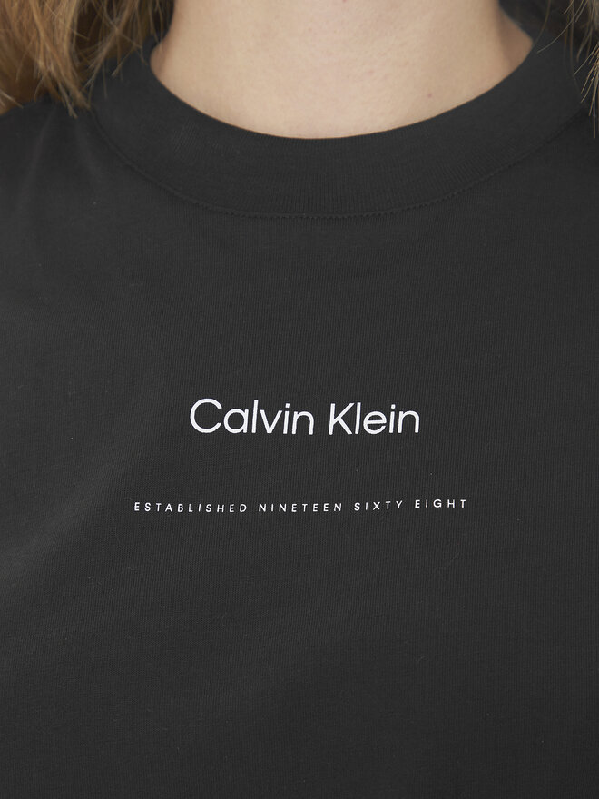 Calvin Klein Calvin Klein T-Shirt Multi Logo K20K207215 Schwarz Regular Fit