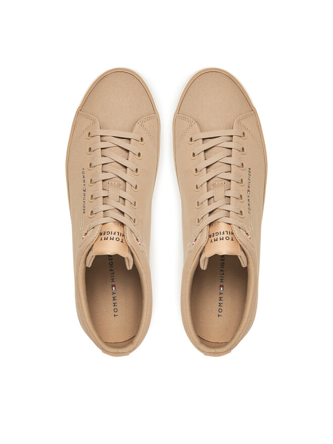 Tommy Hilfiger Zapatillas Tommy Hilfiger Th Hi Vulc Low Core Canvas FM0FM05396 Beis