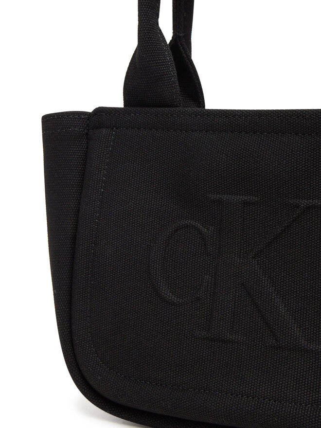 Calvin Klein Jeans Τσάντα Calvin Klein Jeans Summer Canvas Mini Tote LV04K3160G Μαύρο