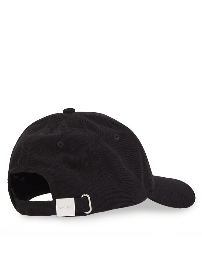 Calvin Klein Czapka z daszkiem Calvin Klein Corduroy Cotton Cap K60K612894 Czarny
