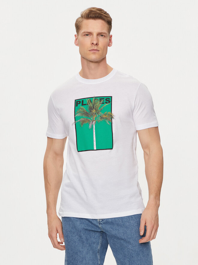United Colors Of Benetton United Colors Of Benetton Camiseta 3P7XU108X Blanco Regular Fit