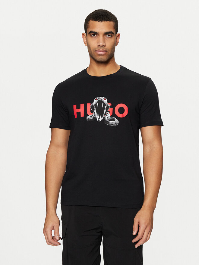 HUGO HUGO Camiseta Deyladec 50530607 Negro Regular Fit
