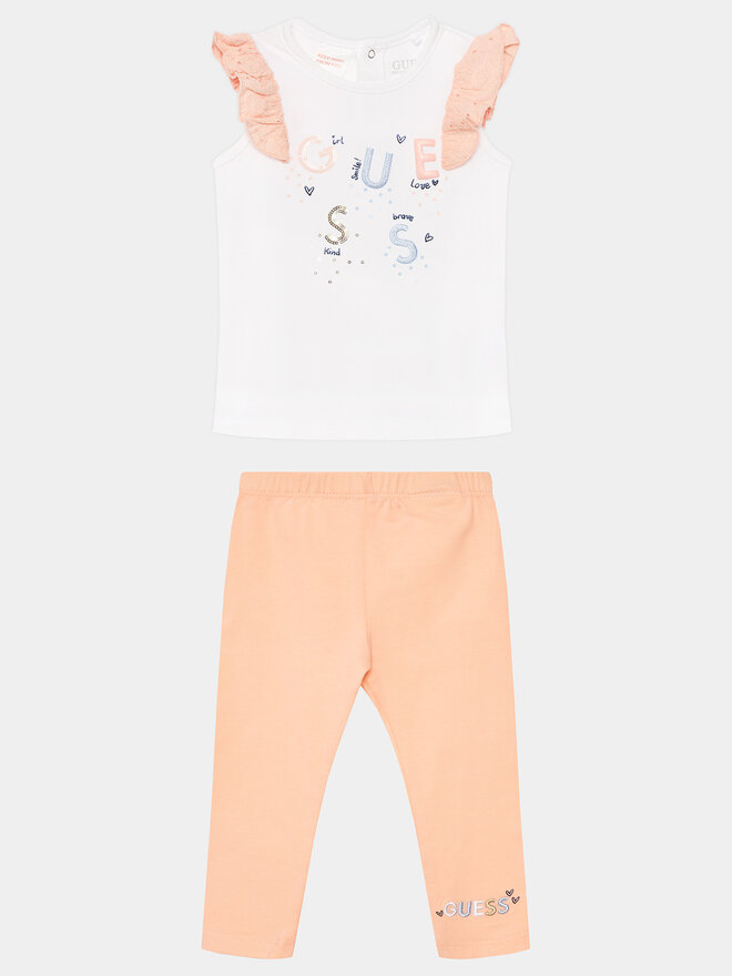 Guess Guess Set majica i leggins A4GG03 K6YW4 Narančasta Regular Fit