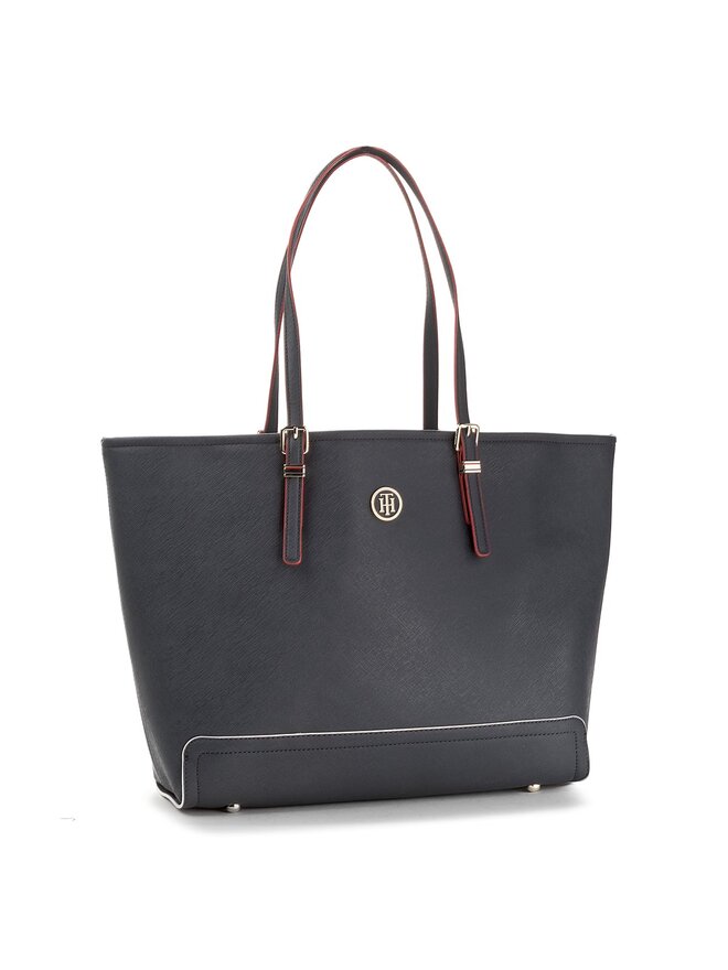 Sac a main Tommy Hilfiger Honey Ew Tote AW0AW04998 Bleu marine chaussures