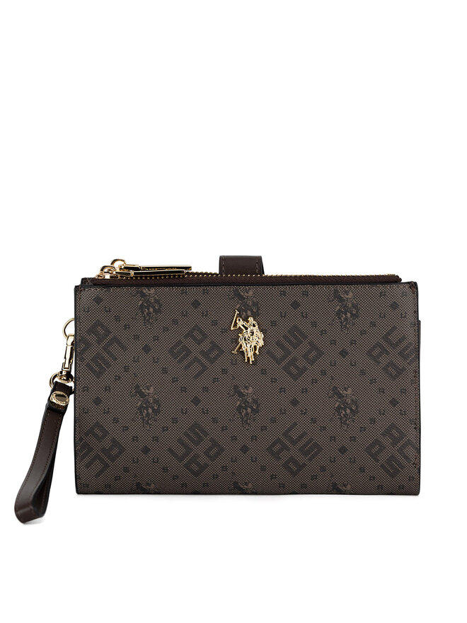 U.S. Polo Assn. Velika ženska denarnica U.S. Polo Assn. BIUXT6224WVP Rjava
