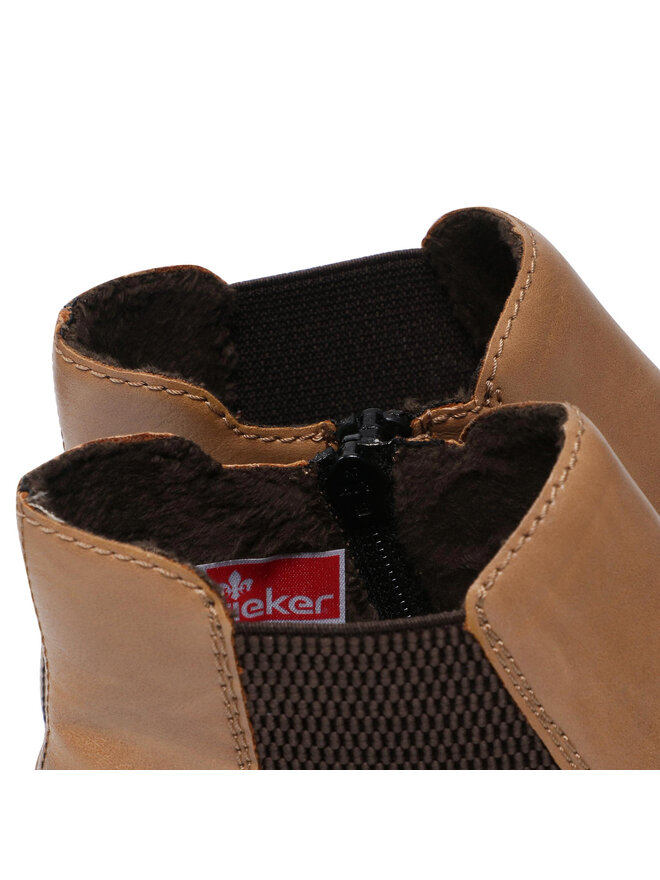 Rieker Botki Rieker Z4994-20 Brązowy