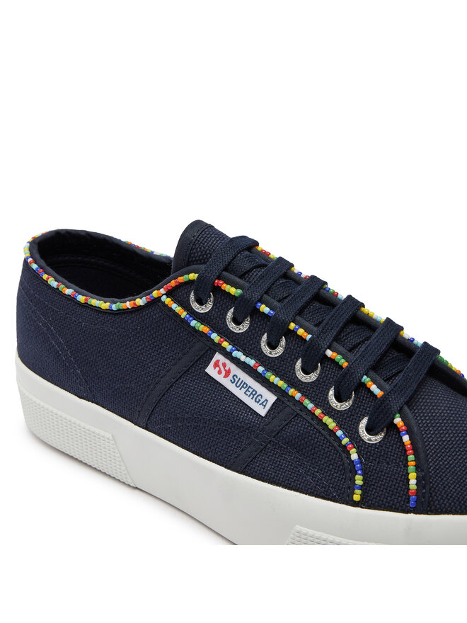 Superga Sneakers aus Stoff Superga Multicolor Beads 2740 S4131FW Dunkelblau
