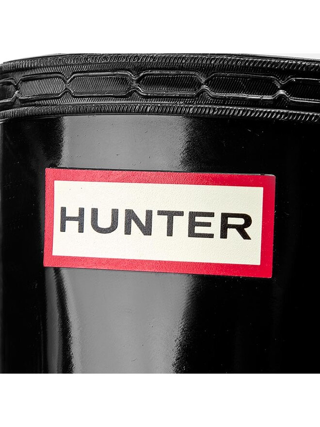 Hunter Гумени ботуши Hunter Org Back Adjust Glos WFT1001RGL Черен