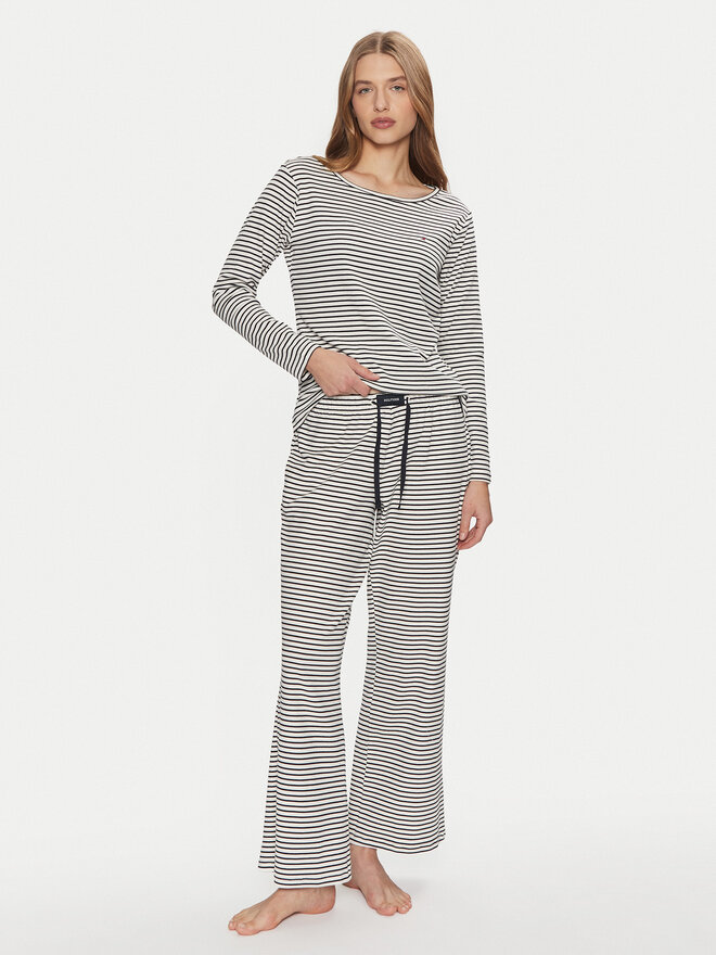 Tommy Hilfiger Tommy Hilfiger Pižama UW0UW05556 Mornarsko modra Regular Fit