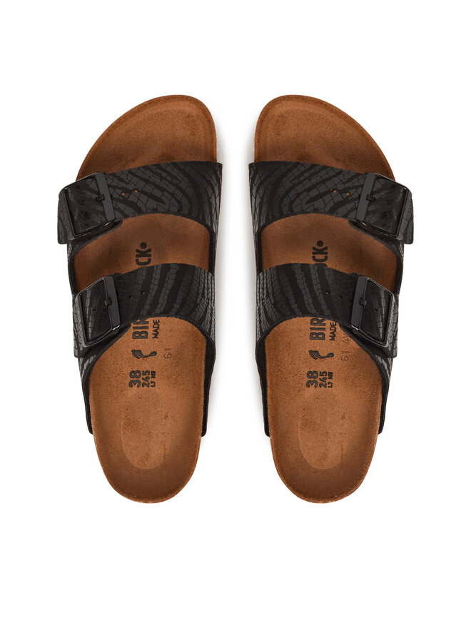 Birkenstock Nazouváky Birkenstock Arizona zebra 1029560 Černá