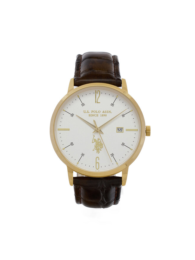 U.S. Polo Assn. Ρολόι U.S. Polo Assn. Dorian USP7279YG Καφέ
