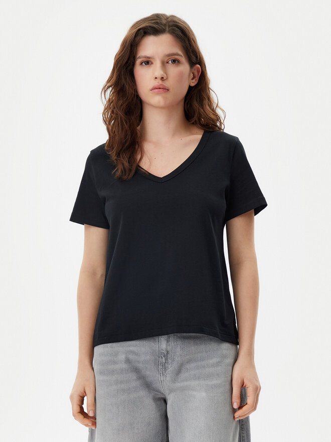 Gap Gap Marškinėliai 740140-03 Juoda Regular Fit