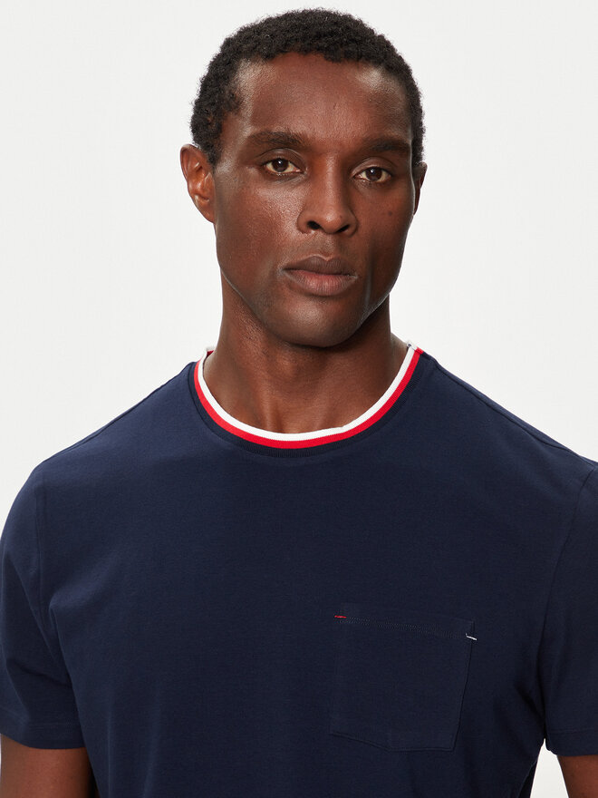 Lacoste Lacoste Marškinėliai TH1726 Tamsiai mėlyna Relaxed Fit