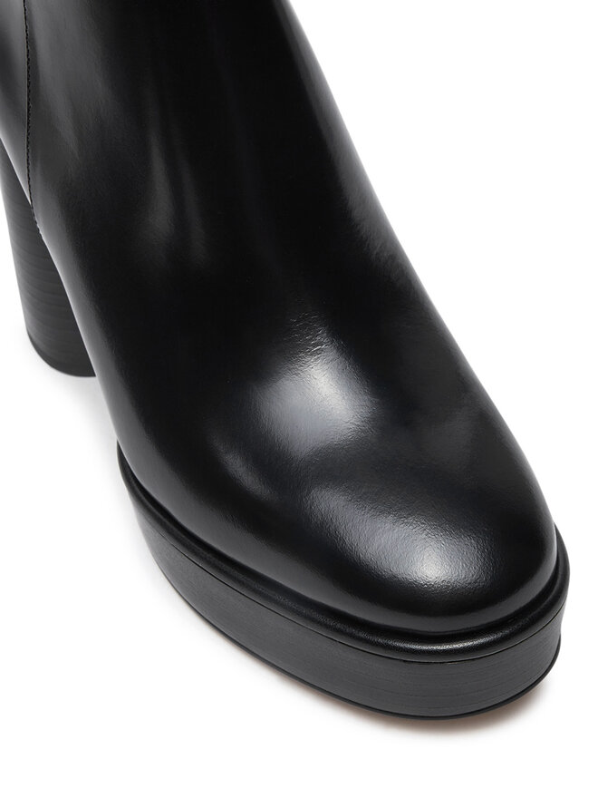 MICHAEL Michael Kors Aulinukai MICHAEL Michael Kors Carlisle Leather Platform Boot 40F4CLME1L Juoda