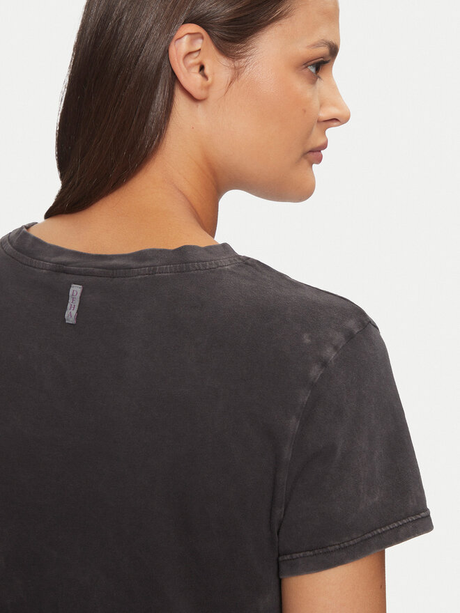 Deha Deha T-Shirt C12151 Μαύρο Regular Fit