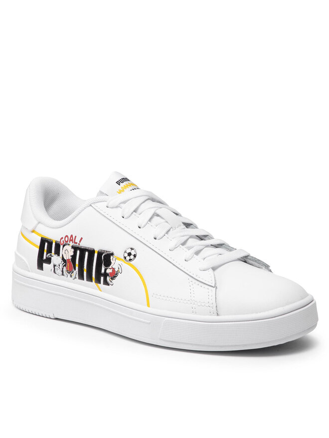 Sneakersy Puma Peanuts Serve Pro Jr 380936 01 Biały | eobuwie.com.pl
