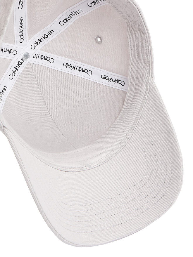 Calvin Klein Czapka z daszkiem Calvin Klein Embroidered Monogram Cap LV04K5024G Biały